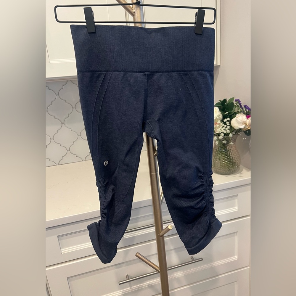 Lululemon Athletica Blue Leggings Performance Fabric